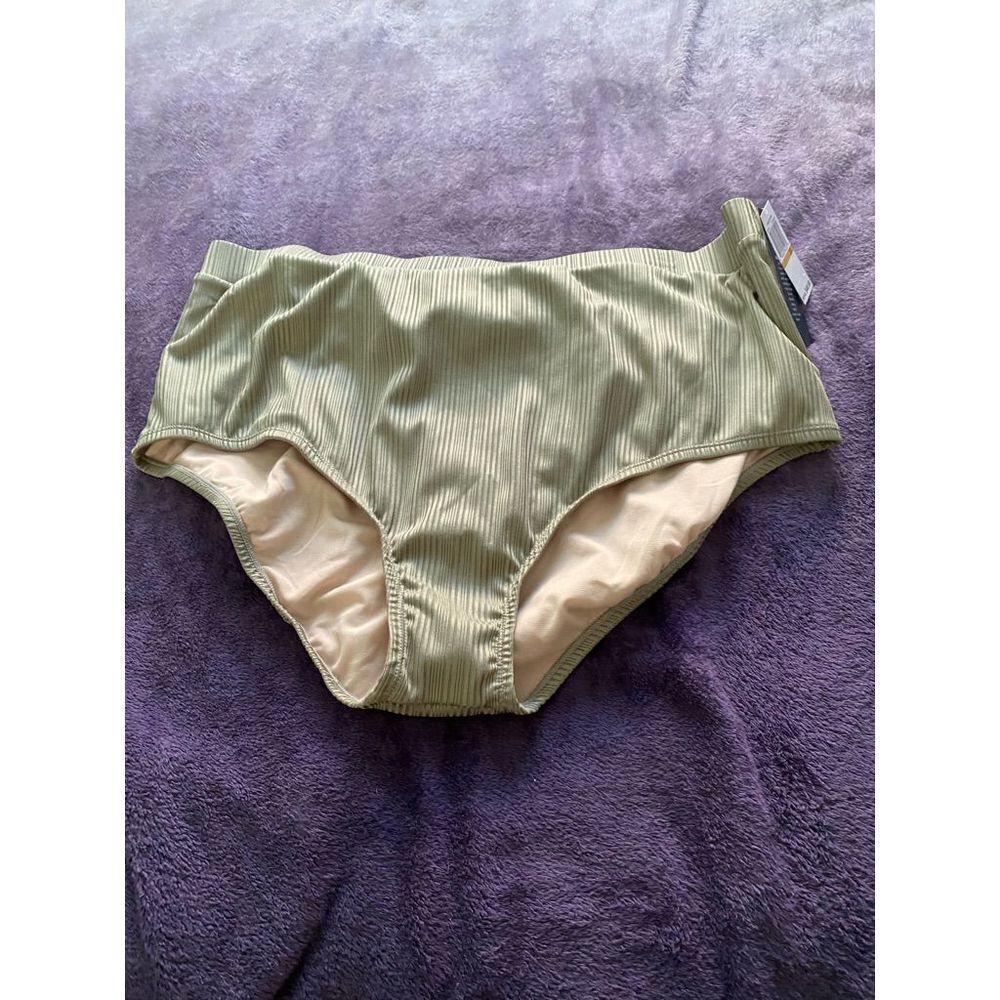 Aqua couture olive green swim bottoms